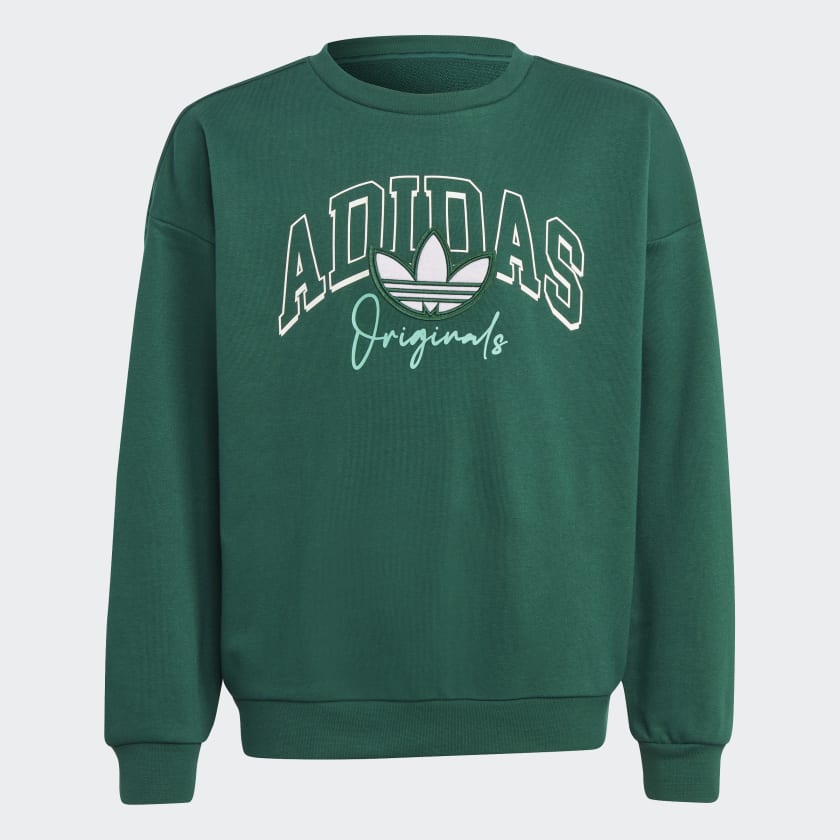 Adidas discount green sweatshirt
