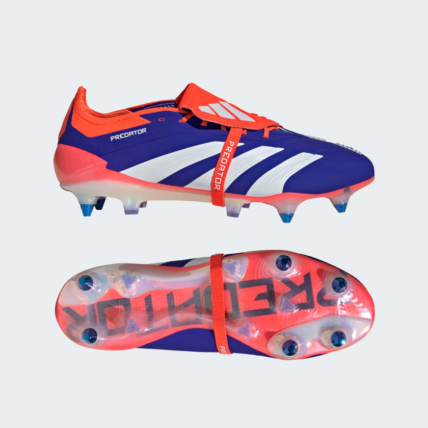 adidas Predator Elite Foldover Tongue Soft Ground Soccer Cleats Blue Free Shipping with adiClub adidas US
