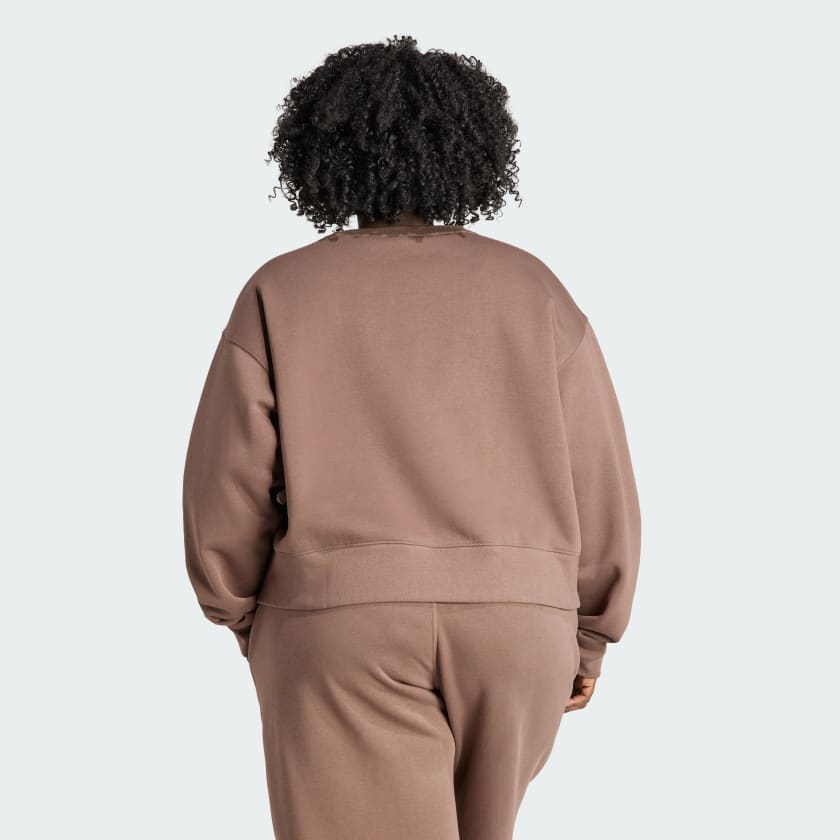 Women\'s Lifestyle Adicolor (Plus Sweatshirt Size) | | Crew - adidas Brown adidas US Essentials
