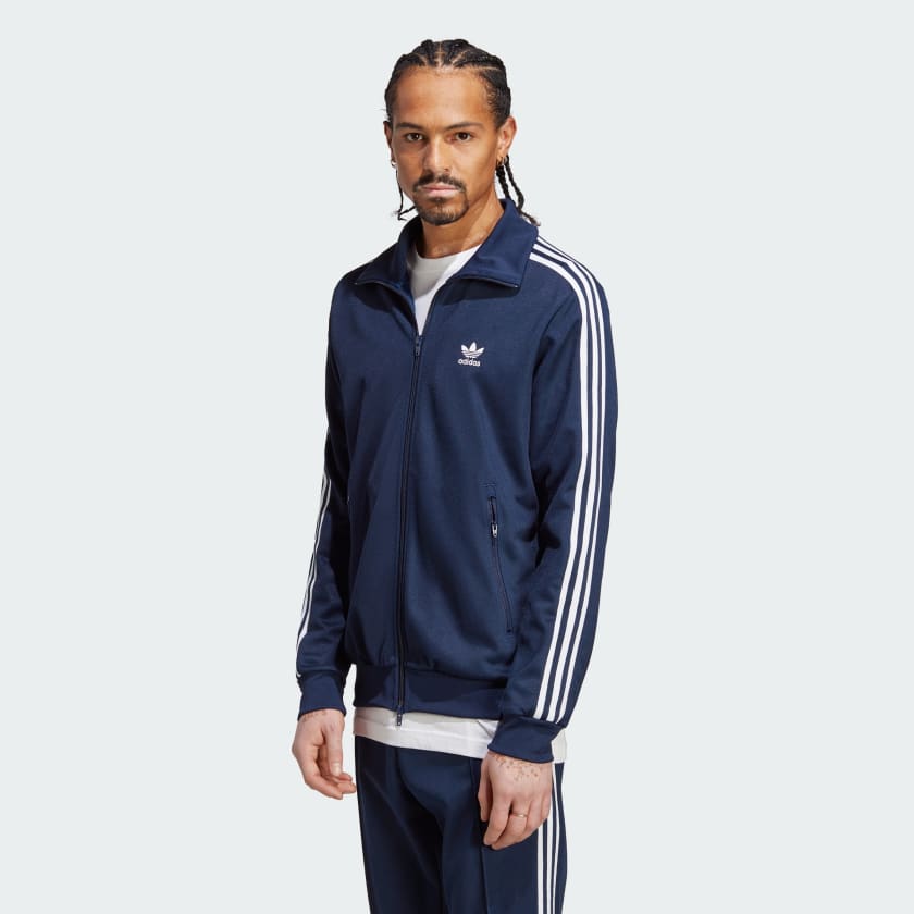 adidas o Track Jacket Beckenbauer Classics Adicolor M u xanh da
