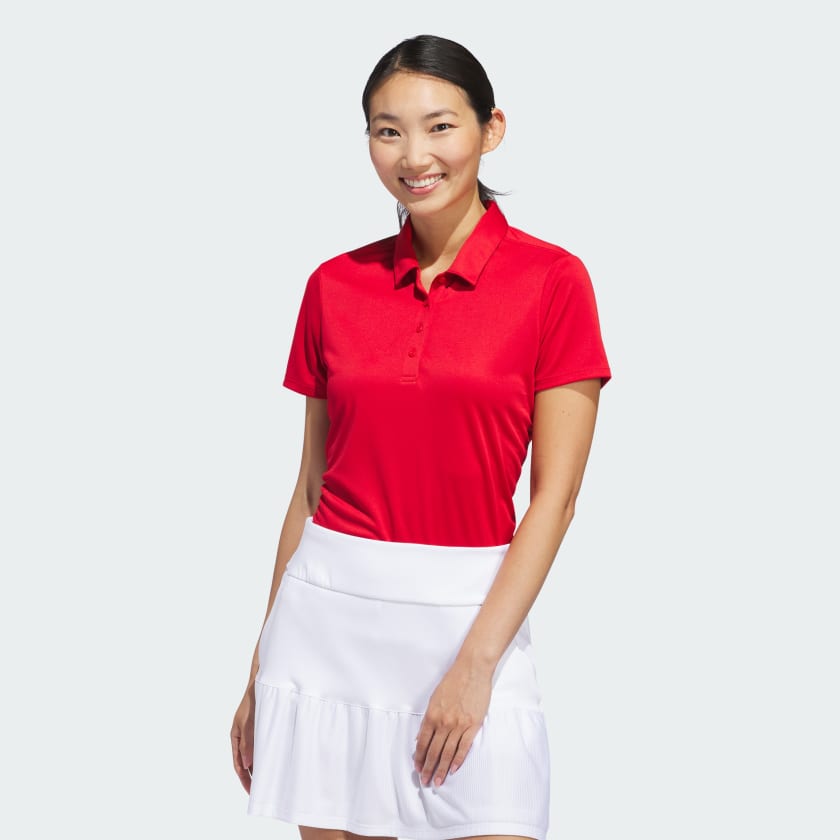 Playera polo shop roja mujer