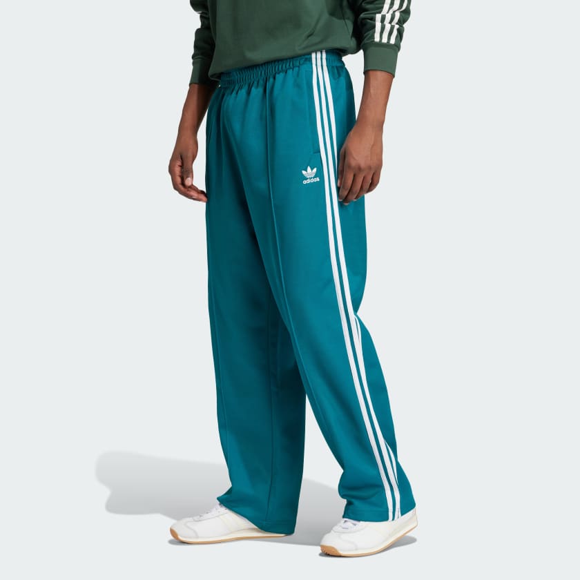 adidas Adicolor Baggy Fit Firebird Track Pants Turquoise Free Shipping with adiClub adidas US