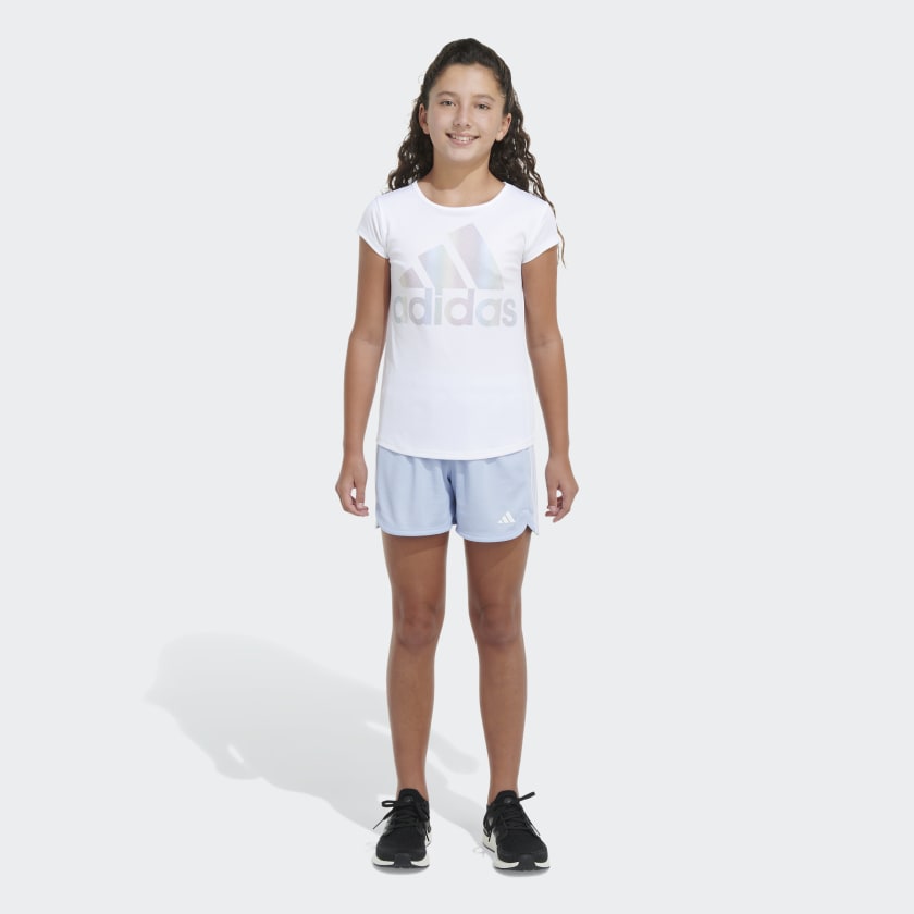 adidas 3-Stripes Mesh Shorts - | Blue adidas Kids\' US Training 