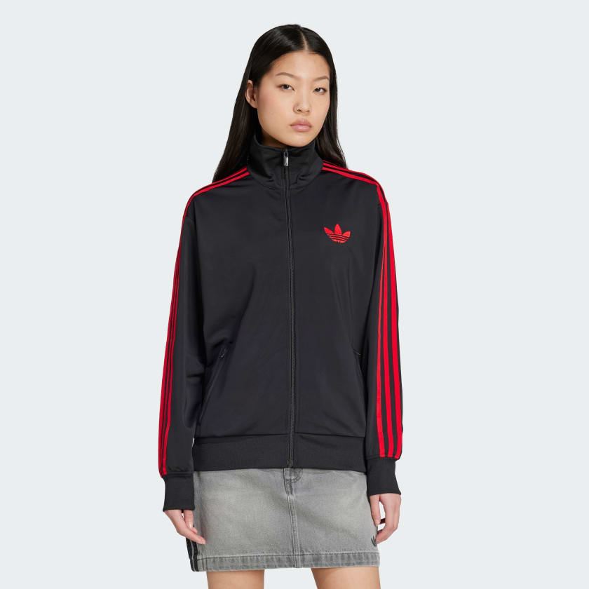 adidas Adicolor Classic Firebird Loose Track Top - Black