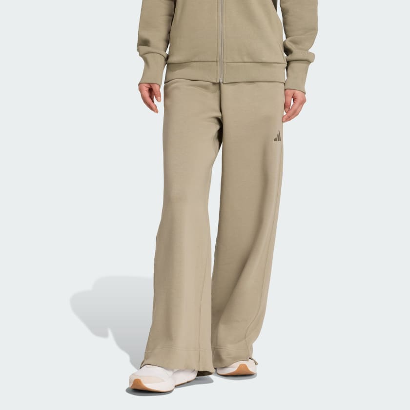 【COLOR iN ID】ys string wide pants Wide-Leg Pants - White/striped - Ladies | H&M US