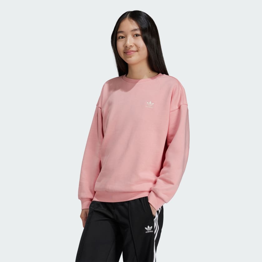 Adidas originals speed fleece crew sweatshirt junior deals