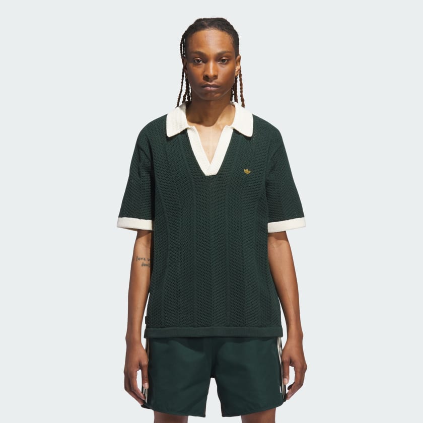 adidas×Clot POLO SHIRT adidas Clot Pique Polo by Edison Chen - Green | Free