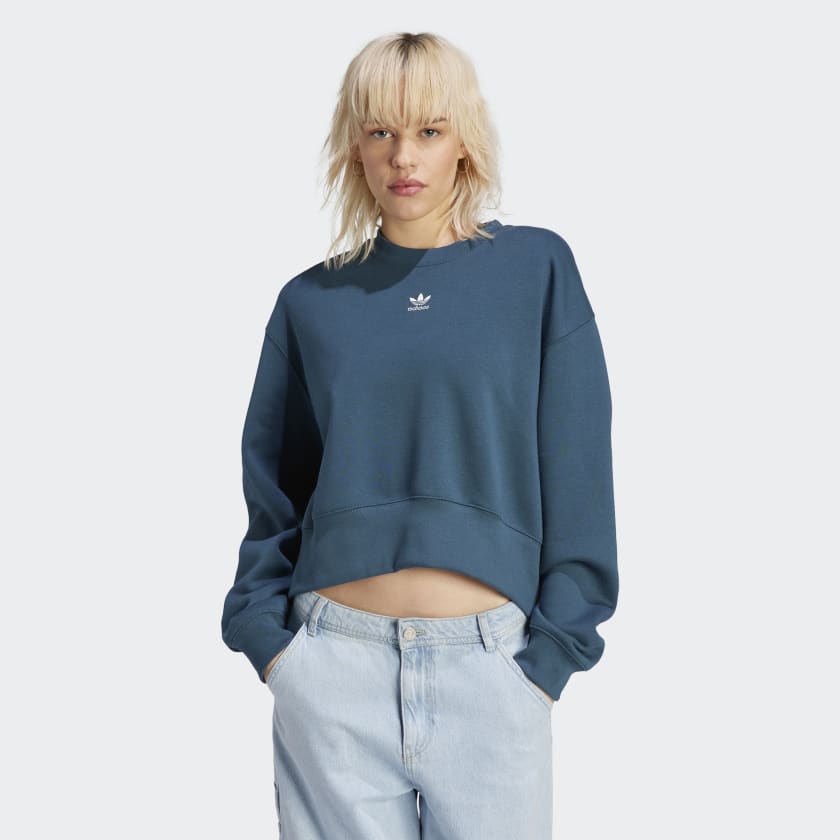 adidas Adicolor Essentials Crew Sweatshirt - Turquoise | Women\'s Lifestyle  | adidas US