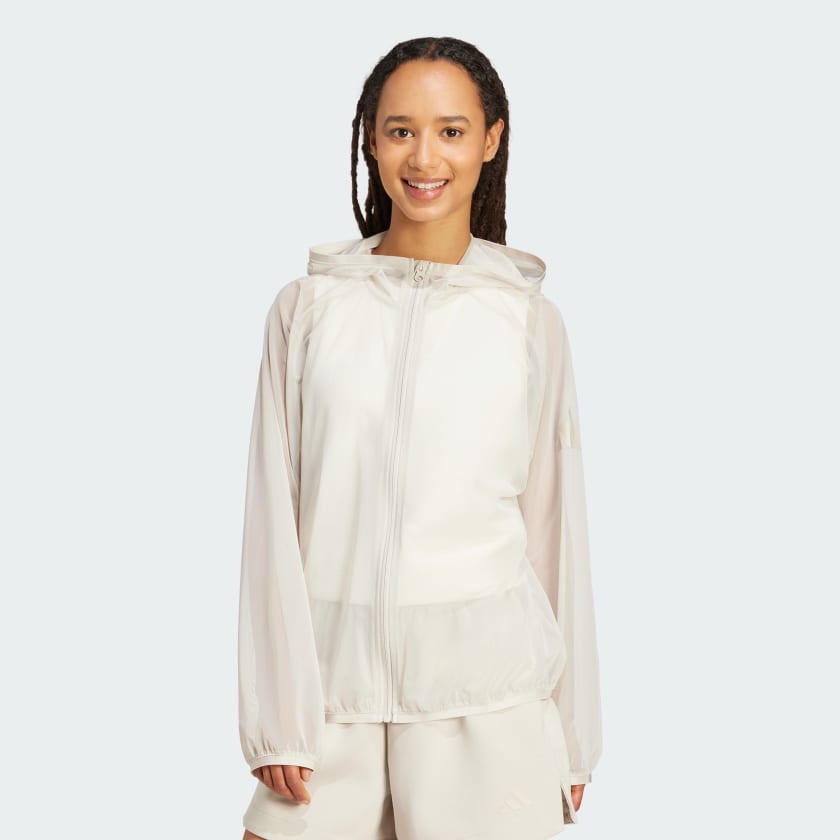 【人気ショップが最安値挑戦！】 adidas Shipping Free | Beige - Hoodie Full-Zip Mesh Lux Soft トップス
