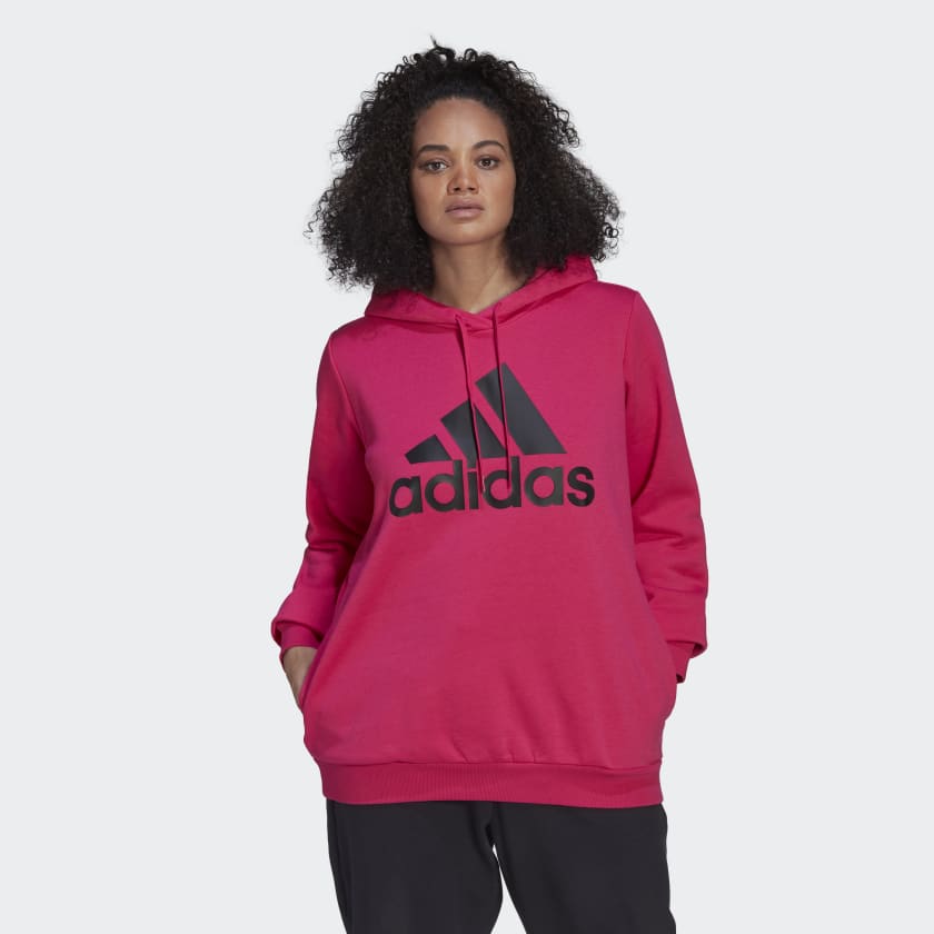 adidas Women's Training Essentials Logo Fleece Hoodie (Plus Size ...