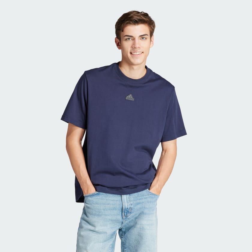 Adidas blue t shirt store