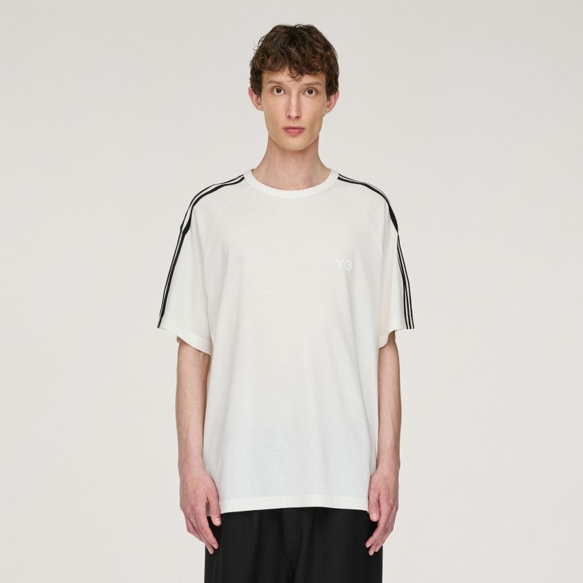 アディダス Y-3 Short Sleeve Wire Tee 3-Stripes - ホワイト