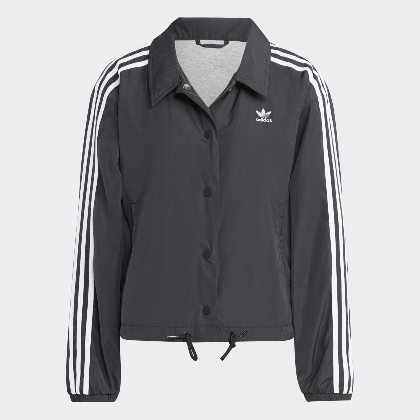 adidas Adicolor Classics 3 Stripes Coach Jacket Black Free Shipping with adiClub adidas US