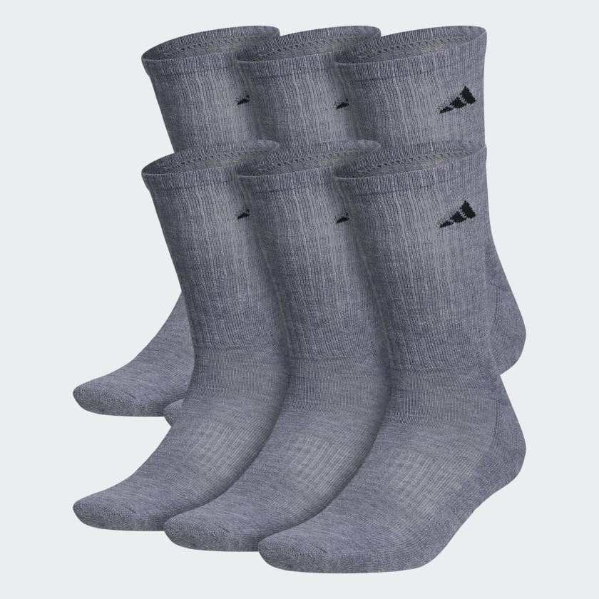 Strippen Regulatie Habitat adidas Athletic Cushioned Crew Socks 6 Pairs - Grey | Men's Training |  adidas US