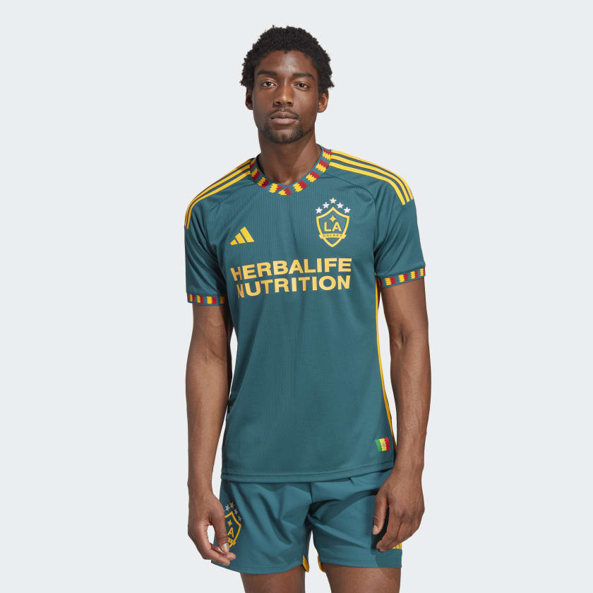 adidas LA Galaxy 23/24 Away Authentic Jersey - Green, Men's Soccer