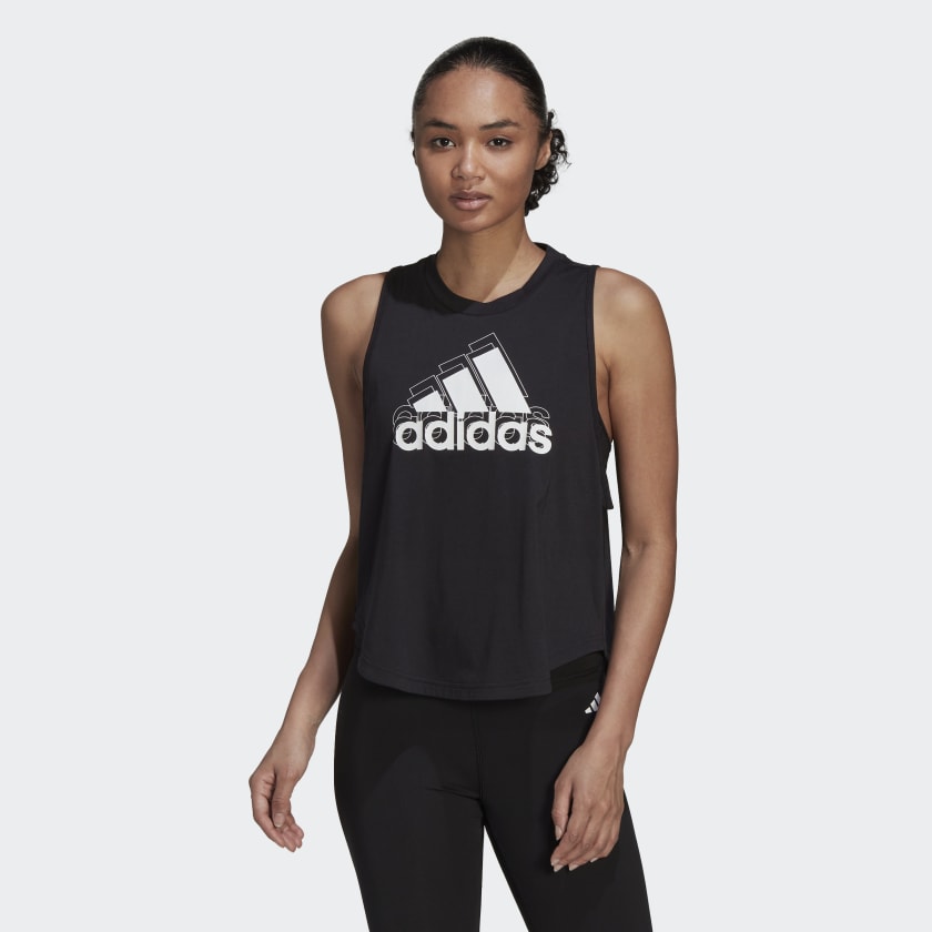 Regata Costas Nadador Estampa Logo AEROREADY Made for Training Preto adidas adidas Brasil
