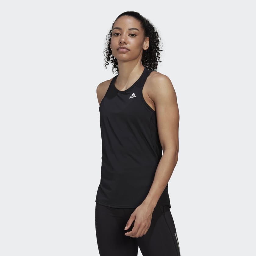 adidas Own the Run Running Tank Top (Plus Size) - Black