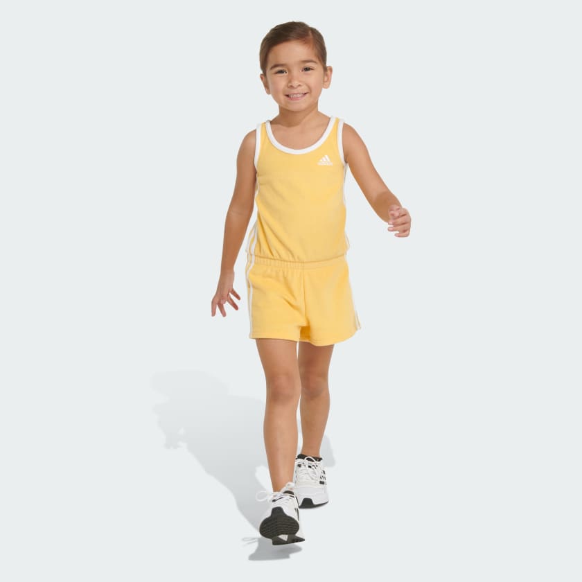 adidas TERRY CLOTH ROMPER Yellow Free Shipping with adiClub adidas US