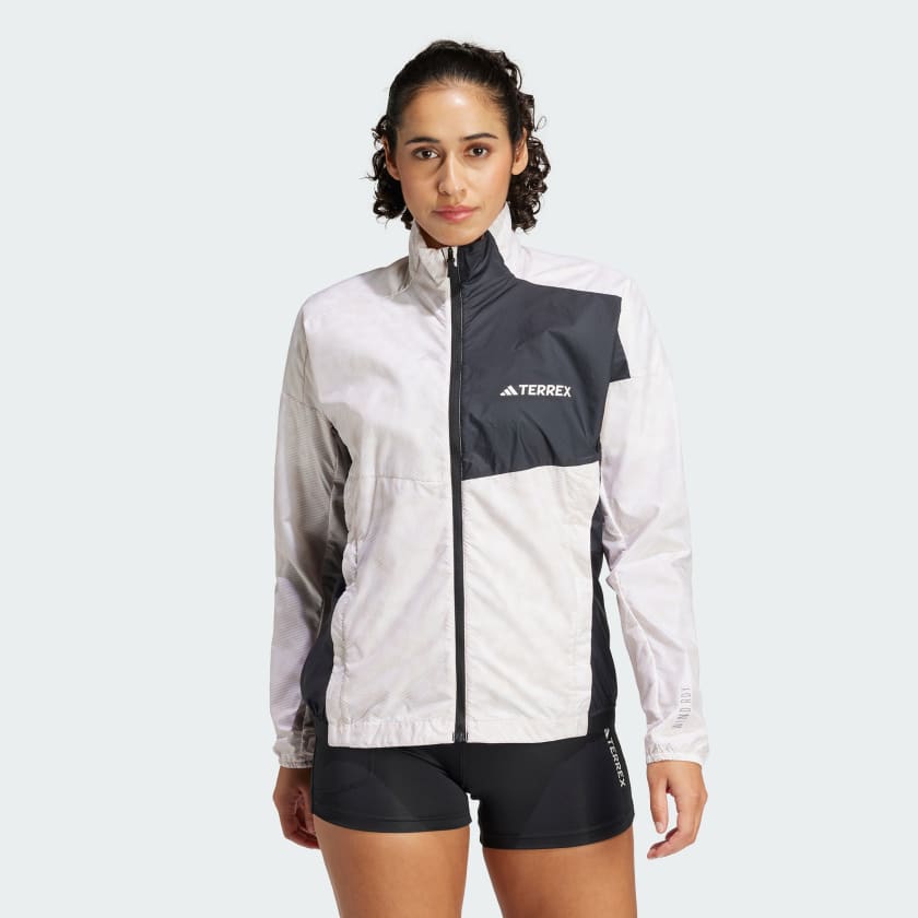 Casaca Corta Viento Terrex Trail Running Blanco adidas adidas Peru