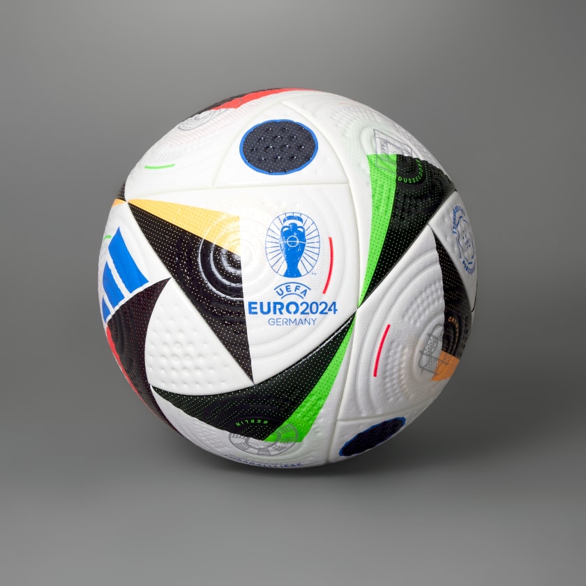 adidas EURO 2024 Fussballliebe Pro Beach Ballon de Foot Taille 5 Mauve Noir  Argenté