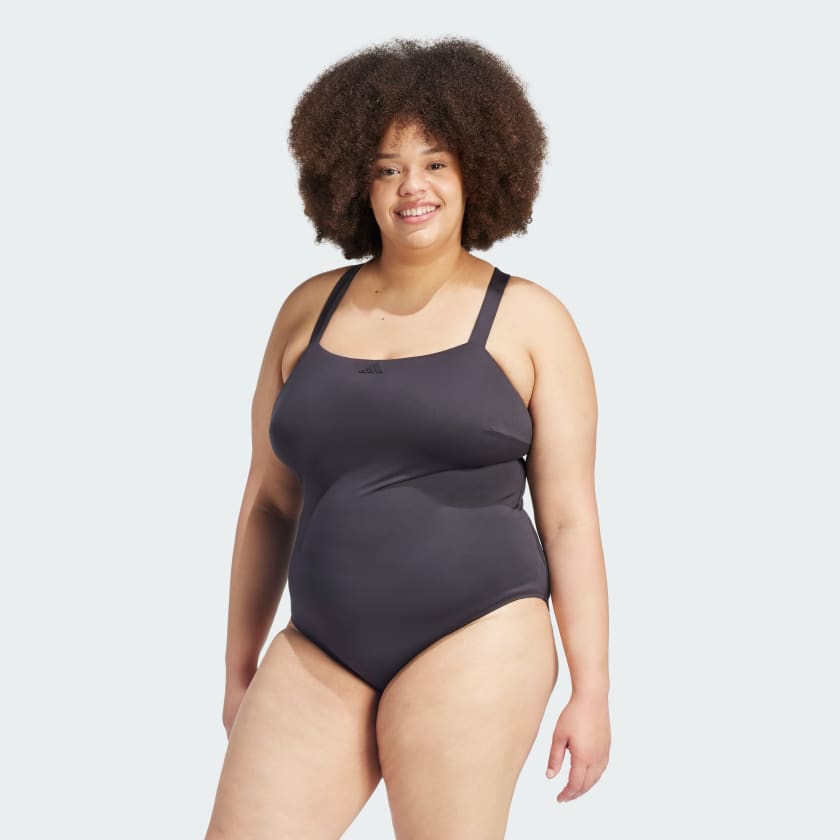 adidas Iconisea Padded Premium X Back Swimsuit Plus Size Black adidas Finland
