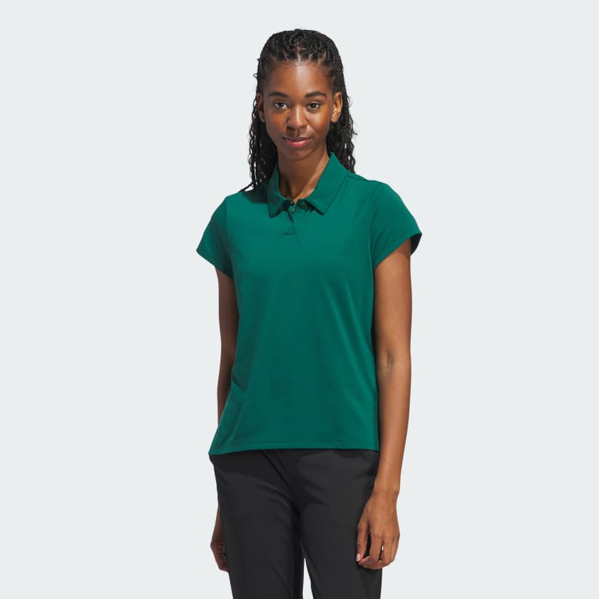 adidas Go To Heathered Polo Shirt Green adidas Thailand