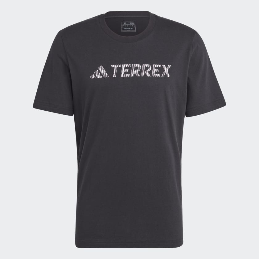 adidas Terrex Classic Logo T Shirt Black adidas UK