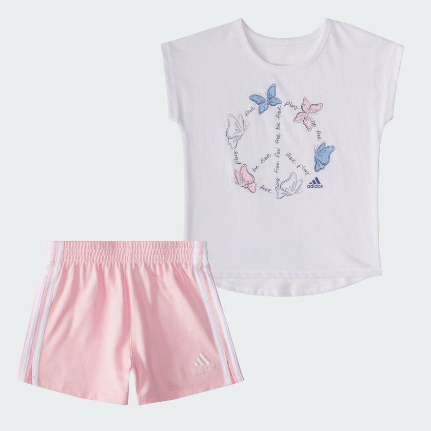 adidas Cotton French Terry Shorts Set White Free Shipping with adiClub adidas US