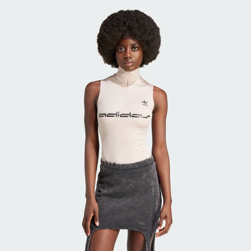 adidas Sleeveless Bodysuit Bruin adidas Offici le Shop