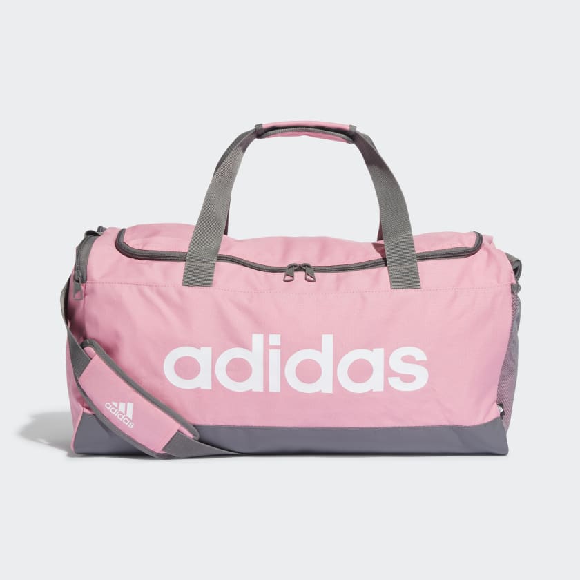 adidas ESSENTIALS LOGO DUFFEL BAG MEDIUM - Pink | adidas UK