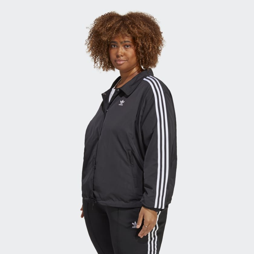 Adidas Adicolor Classics 3-Stripes Coach Jacket (Plus Size)