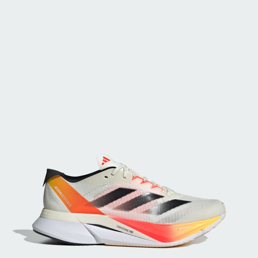 adidas Adizero Boston 12 Running Shoes - Beige | Men's Running | adidas US