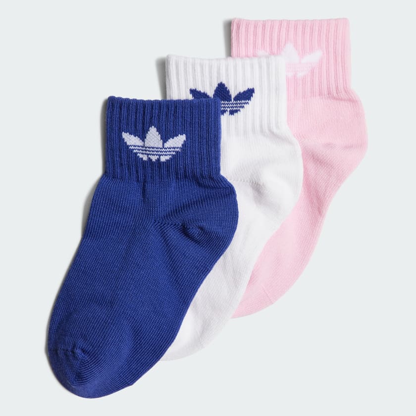 adidas MidAnkle Socks 3 Pairs White adidas Australia