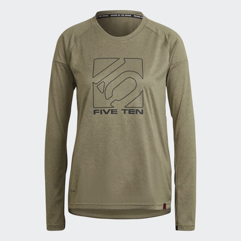 adidas Five Ten Long Sleeve Jersey Green adidas Ireland