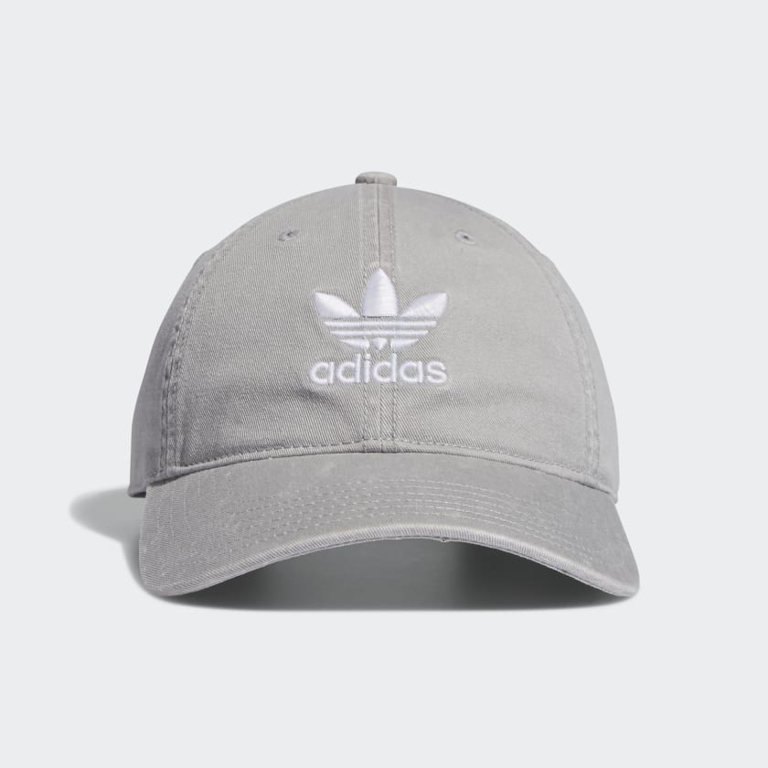 Extra textuur Brengen adidas Relaxed Strap-Back Hat - Grey | Men's Lifestyle | adidas US