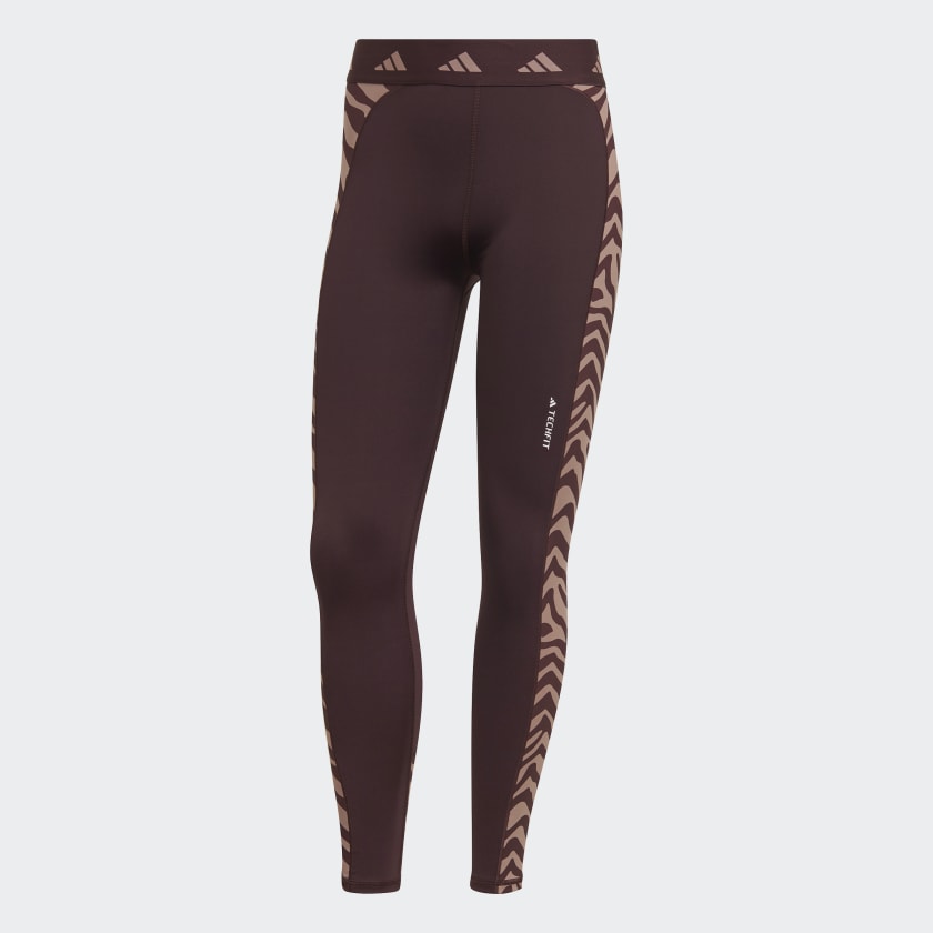 Leggings 7 8 Hyperglam Techfit High Waisted Zebra Bordeaux adidas adidas Italia