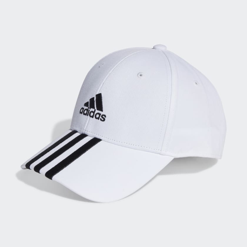 adidas 3-Stripes Cotton Twill Baseball Cap - White | Unisex Training |  adidas US