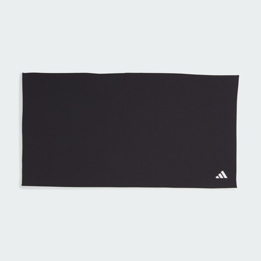 adidas Microfiber Players Golf Towel Black adidas UK