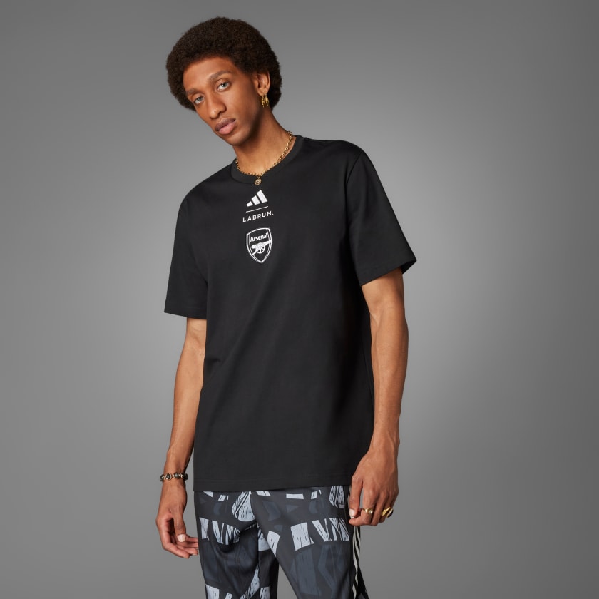 ブランドのギフト アディダス アーセナル × Labrum シーズナル Tシャツ - ブラック 記念グッズ