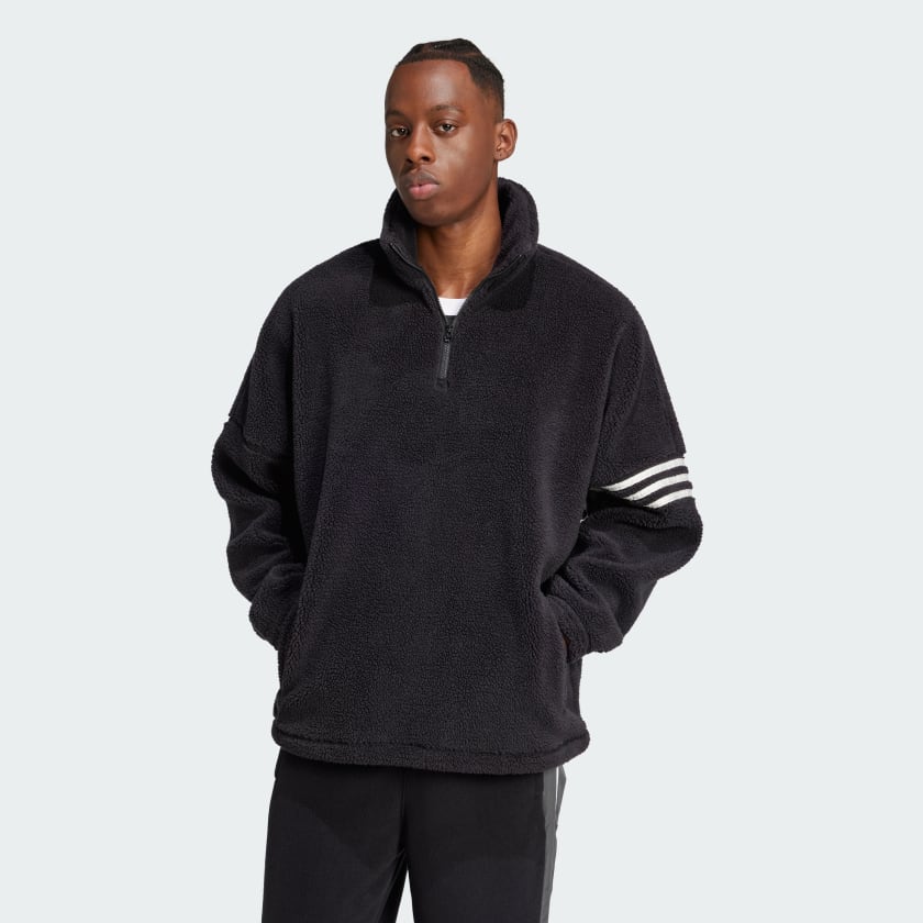 Adidas fleece pullover discount