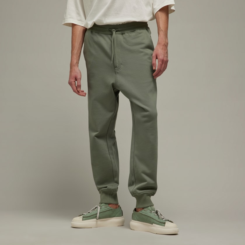 adidas Y-3 Organic Cotton Terry Cuffed Pants - Green | adidas Canada