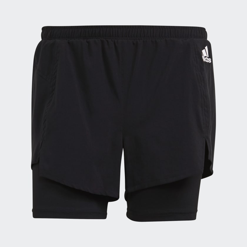 Shorts Primeblue Designed To Move 2-in-1 Sport - Preto adidas