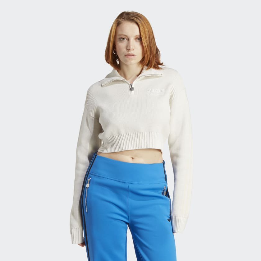 adidas Blue Version Knit Track Jacket - White | Women's Lifestyle | adidas  US