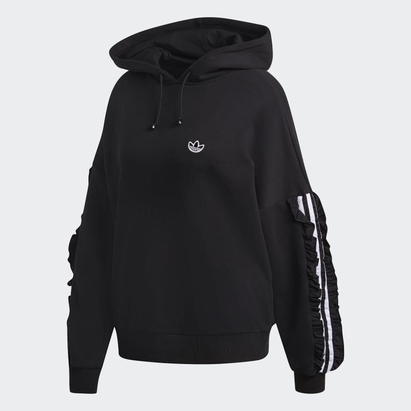 Adidas black hoodie jacket new arrivals