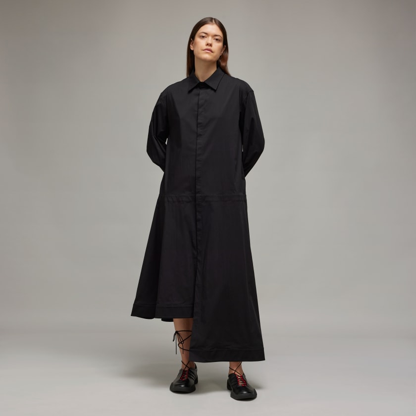 コート Y-3 SS25 SHIRT DRESS (JV5840 BLACK) adidas Y-3 Shirt Dress - Black | Free Shipping with adiClub