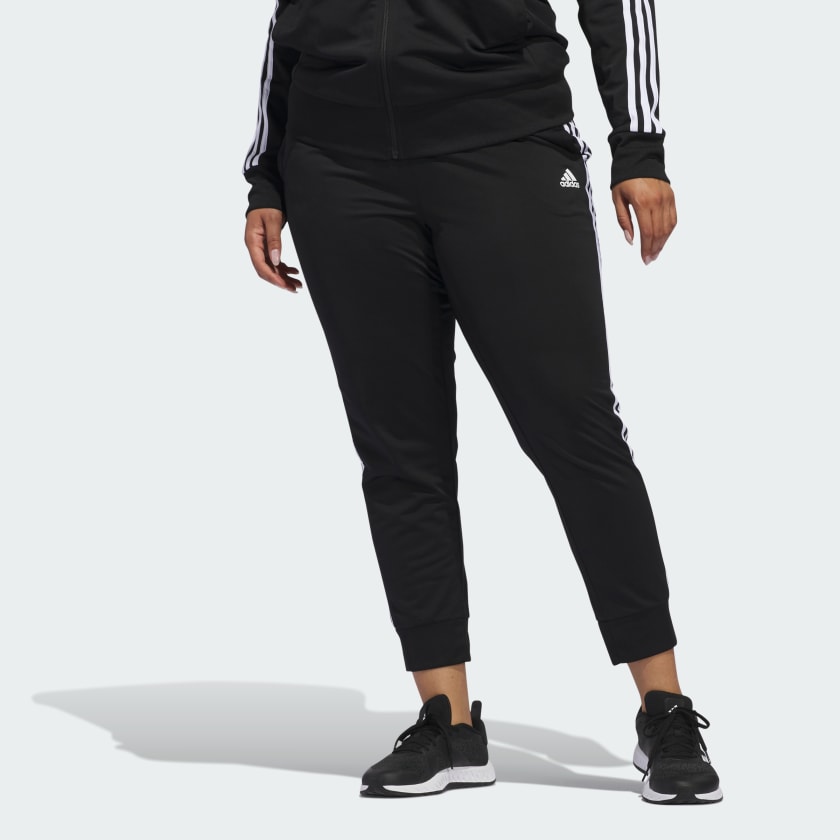 adidas Women's Warm-Up Tricot Regular 3-Stripes Track Pants, Black, Small,  price tracker / tracking,  price history charts,  price  watches,  price drop alerts