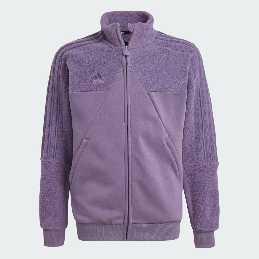 adidas Tiro Fleece Track Top Kids Purple adidas Canada