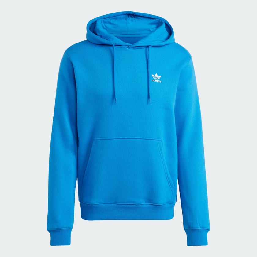 ★adidas originals★TREFOIL ESSENTIAL フーディ★追跡可 adidas Trefoil Essentials Hoodie - Blue | Free Shipping with