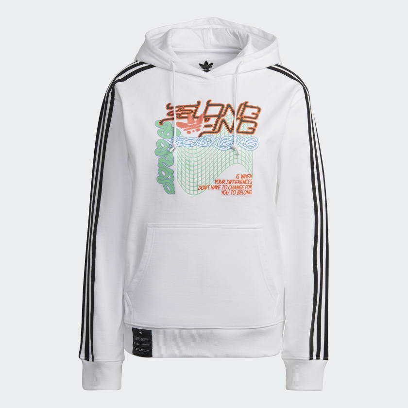 Mens adidas white hoodie store
