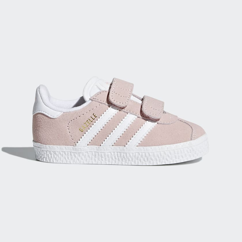 Flagermus sokker Individualitet Pink og hvide Gazelle sko til piger | adidas Danmark